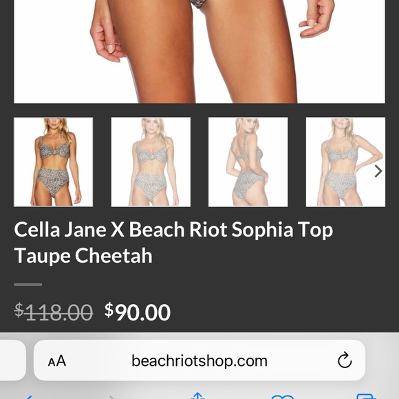 Beach Riot Leopard Bralette Bikini Top | High Rise Bottoms - Picture 2 of 5